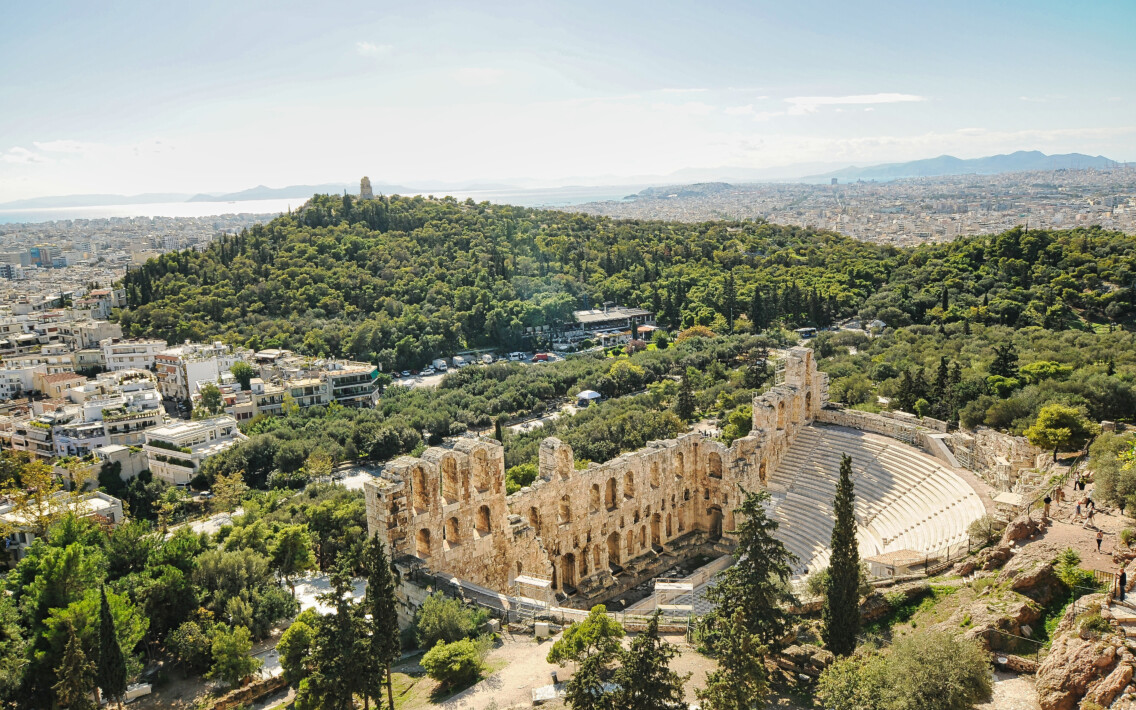 Odeon Herodes Atticus, Athen | Griechenland Ruinen des antiken Odeon Herodes Atticus Theaters in Athen, Griechenland