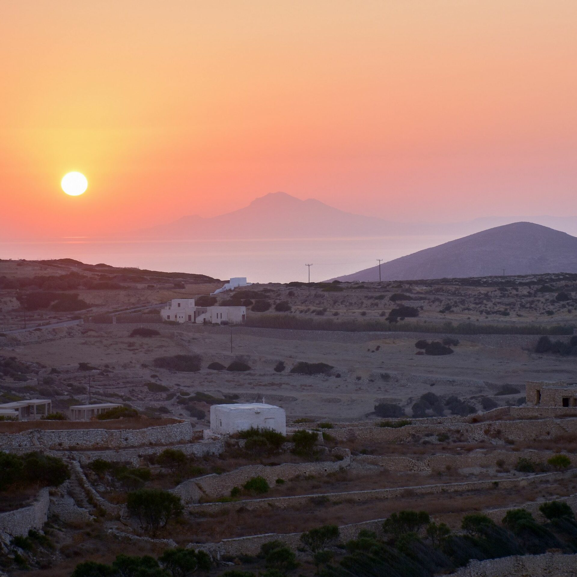 Sonnenuntergang auf Folgeandros | griechenland.de