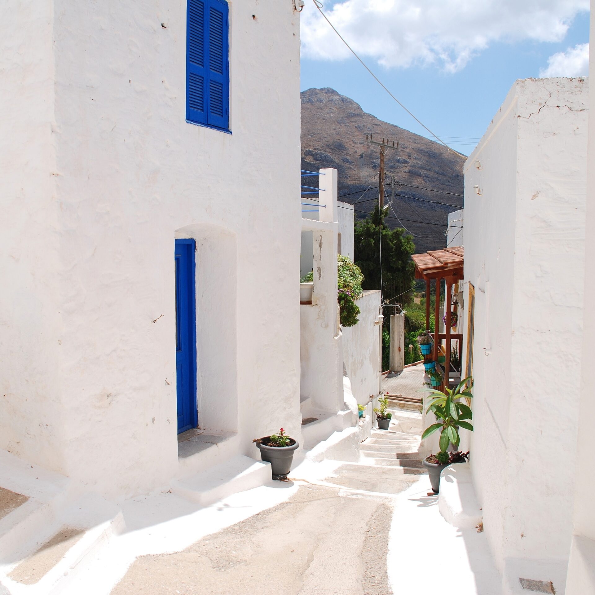 Gasse in Megalo Chorio, Tilos | Griechenland.de