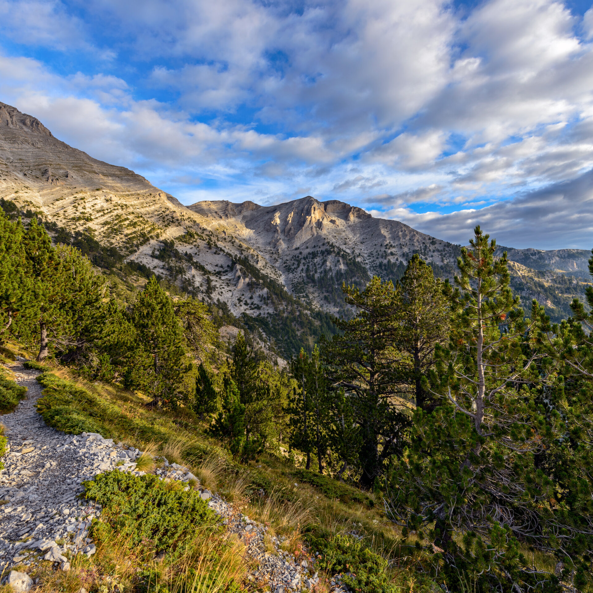 Wanderpfad zum Berg Olymp