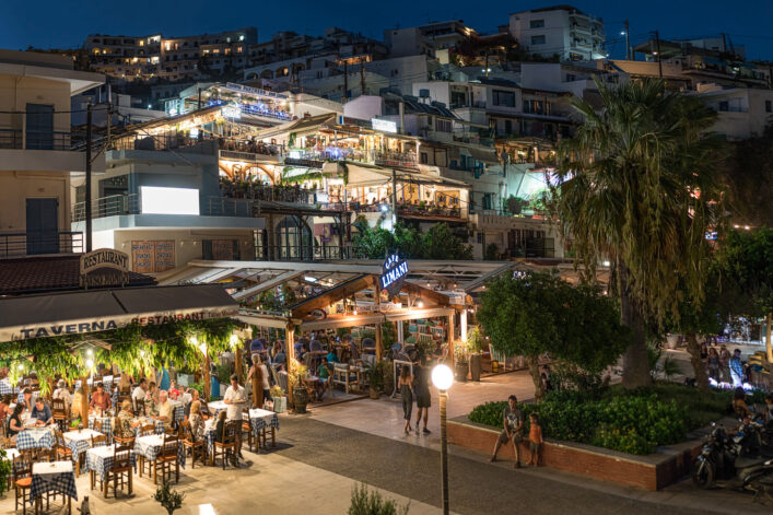 Agia Galini bei Nacht, Kreta | Griechenland.de