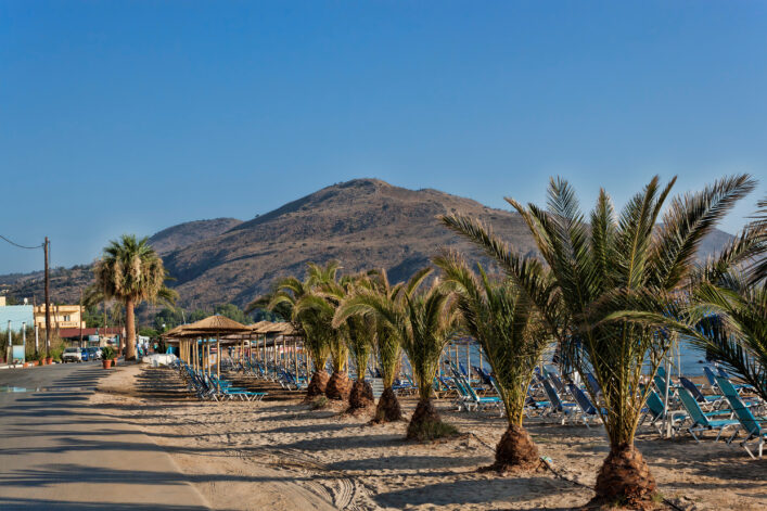 Strandpromenade von Georgioupolis, Kreta | Griechenland.de
